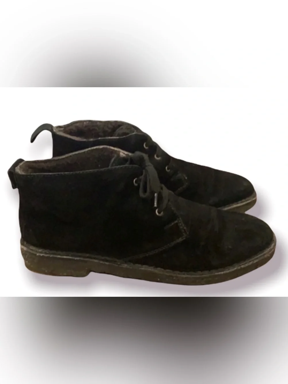 Authentic Vince designer black suede leather ankle boots 7